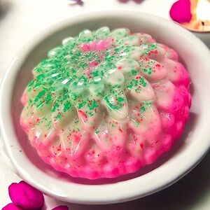 FRUITY PEBBLES handmade soap 3x3 inches 5oz made with goat milk & coconut oil